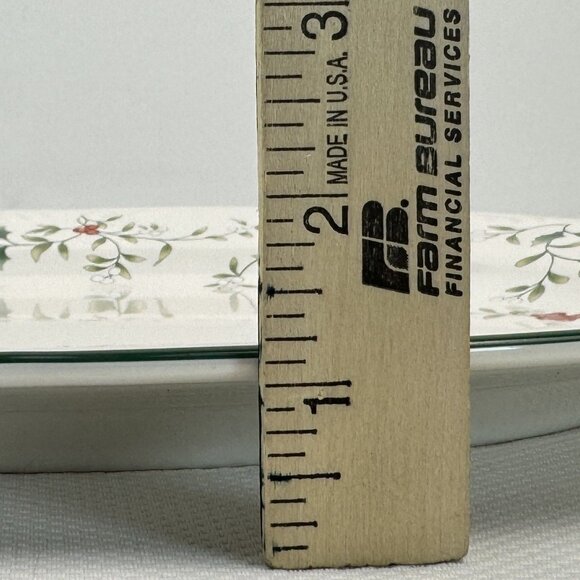 Pfaltzgraff Christmas Winterberry Oval Serving Platter 14.5" Holly Berries Vtg - Picture 9 of 9